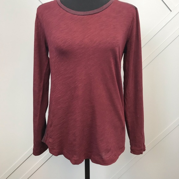 Madewell Whisper Cotton Long Sleeve Small Tee - Picture 1 of 5